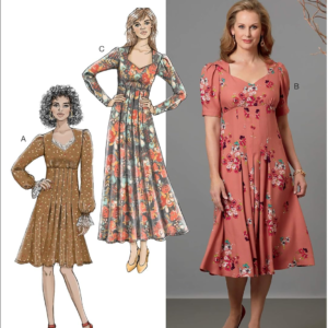 Patterns Women'S Knee Ankle Length Pleater Dress Sewing Patterns, 6-8-10-12-14, White