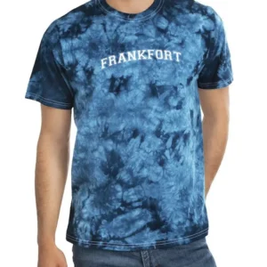 Frankfort. Tie Dye Tee -SmartPrintsInk Designs