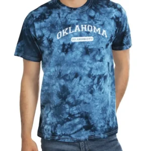 Oklahoma City. Tie Dye Tee -SmartPrintsInk Designs