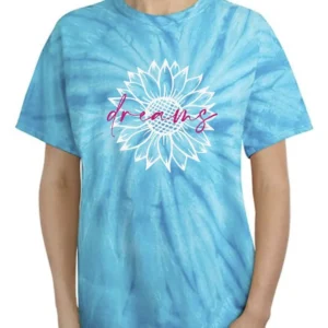 Dreams Sunflower Tie Dye Cyclone -SmartPrintsInk Designs