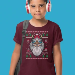 Viking Santa T-shirt -SmartPrintsInk Designs