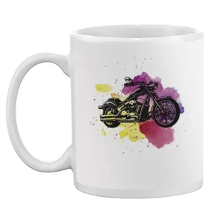 Motorcycle Watercolor Mug -SPIdeals Designs