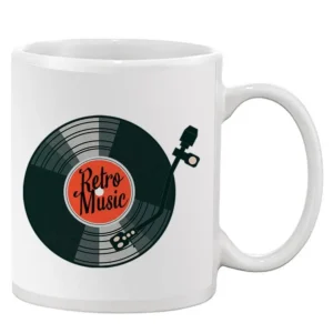 Retro Music Vinyl Mug -SPIdeals Designs