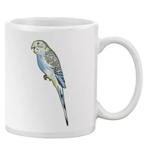 Yellow Face Blue Wavy Parrot Mug -SPIdeals Designs