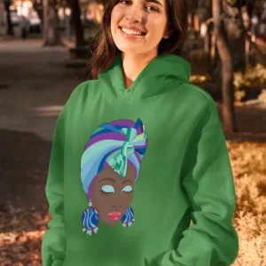 Woman With A Knot On Her Head Hoodie -SPIdeals Designs