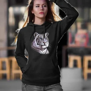 White Bengal Tiger Hoodie -SPIdeals Designs