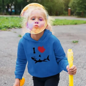 I Love Sharks Hoodie -SmartPrintsInk Designs