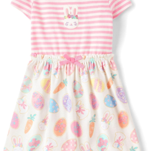 Girls' and Toddler Embroidered Short Sleeve Dress