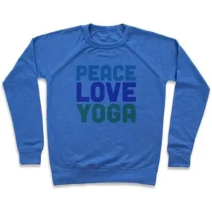 PEACE LOVE YOGA CREWNECK SWEATSHIRT