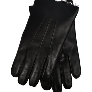 Black Leather Gloves