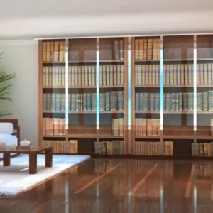 Set di 6 Tende a Pannello Libreria