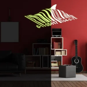 Luminous Shark Wall Decal, Underwater Ocean Theme Sticker for Wall Decorations