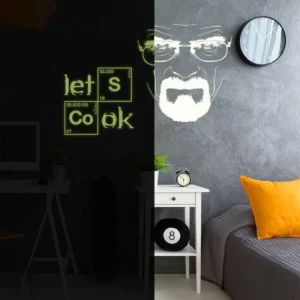 Breaking Bad Glow-in-the-Dark Kitchen Wall Decal - TV Series Themed Home Decor