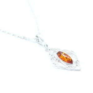 Amber Filigree Chandelier Pendant