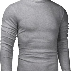 Men'S Casual Turtleneck Pullover Sweaters Long Sleeve Slim Fit Warm Basic Tops