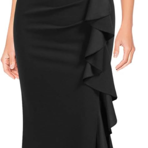 Women'S Split Bodycon Mermaid Evening Cocktail Long Dress