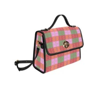 Lock bag (black shoulder strap, black edging) - "Women Goes Pop!"