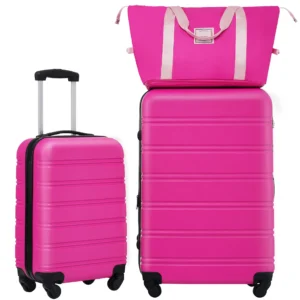 Hardshell Luggage Sets 2Pcs + Bag Spinner Suitcase with TSA Lock Lightweight 20' + 28'