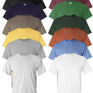 Men'S Heavy Cotton Tee (Pack of 12), Assorted Mixed Color Small to 5XL