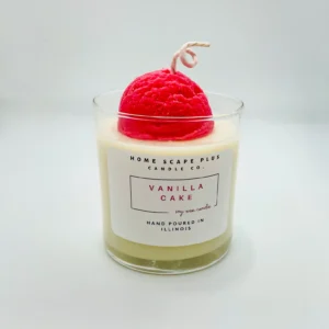 Vanilla Cake Candle-Ice Cream Scoop