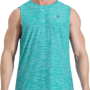 Men'S Tank Tops Quick Dry Workout Muscle Sleeveless Shirts Summer Gym Athletic Shirt for Swim Beach Running