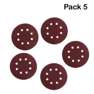 P-80 5 inch 8 Hole Sanding Discs Grind Paper Sanding Disc~2350
